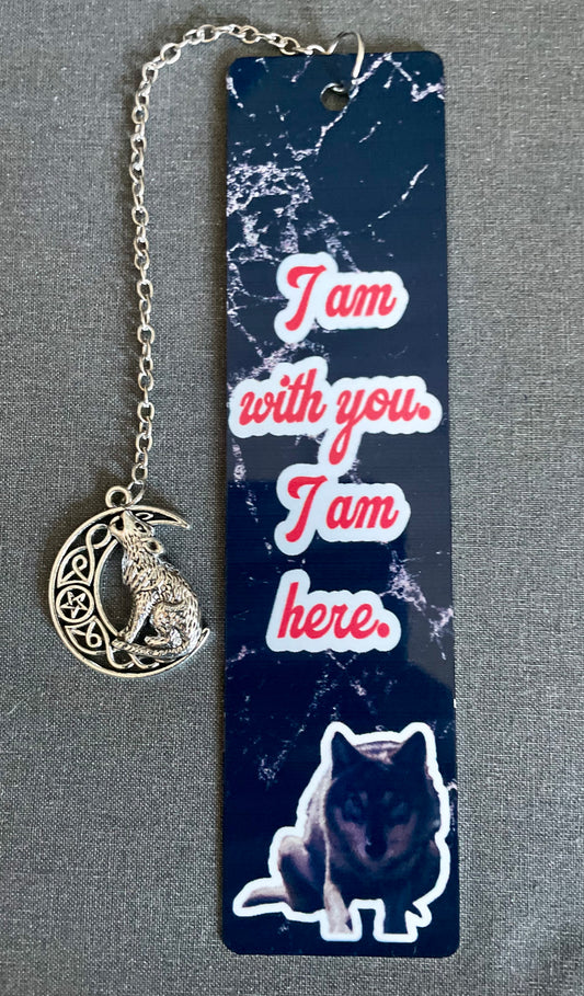 Metal bookmark - I am with you